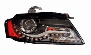 2009 - 2010 Audi A4 Front Headlight Assembly Replacement Housing / Lens / Cover - Right <u><i>Passenger</i></u> Side - (Sedan)