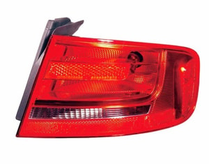 2009 - 2012 Audi S4 Rear Tail Light Assembly Replacement / Lens / Cover - Right <u><i>Passenger</i></u> Side Outer - (Sedan)