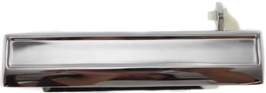 Front Exterior Door Handle for Buick Century 1982-1996, Left <u><i>Driver</i></u>, All Chrome, Metal (Zinc), Without Keyhole, Replacement
