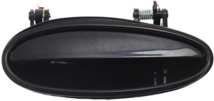 Front Exterior Door Handle for Pontiac Grand Prix 1997-2008, Right <u><i>Passenger</i></u>, Smooth Black, Without Keyhole, can also be Rear, Replacement