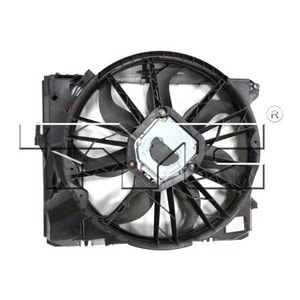 Radiator Cooling Fan Assembly for 2007-2016 BMW Z4, 3.0L L6 E89 Body Code,  17117590699, Replacement