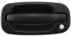 Front Exterior Door Handle for Chevrolet Silverado/GMC Sierra 1999-2006, Left <u><i>Driver</i></u>, Textured Black, with Keyhole, Includes 2007 Classic, Replacement