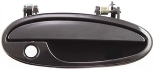 Front Exterior Door Handle for Pontiac Grand Prix 1997-2008, Right <u><i>Passenger</i></u> Side, Smooth Black, with Keyhole, Replacement