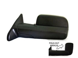 2010 - 2012 Dodge Ram 3500 Side View Mirror Assembly / Cover / Glass Replacement - Left <u><i>Driver</i></u> Side