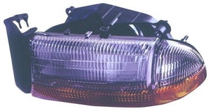 1997 - 1998 Dodge Durango Front Headlight Assembly Replacement Housing / Lens / Cover - Left <u><i>Driver</i></u> Side