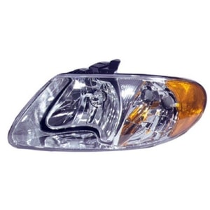 Left <u><i>Driver</i></u> Headlight Assembly for 2001-2007 Dodge Caravan, Front Replacement Housing/Lens/Cover, Composite,  4857701AC, Replacement
