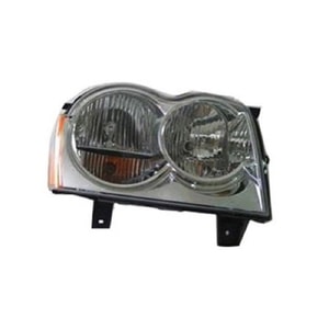 2005 - 2007 Jeep Grand Cherokee Front Headlight Assembly Replacement Housing / Lens / Cover - Left <u><i>Driver</i></u> Side