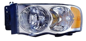 2004 - 2005 Dodge Ram 3500 Front Headlight Assembly Replacement Housing / Lens / Cover - Left <u><i>Driver</i></u> Side