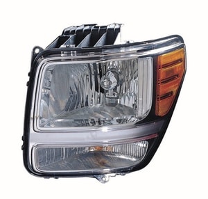 2007 - 2011 Dodge Nitro Front Headlight Assembly Replacement Housing / Lens / Cover - Left <u><i>Driver</i></u> Side