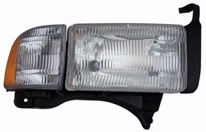1994 - 2002 Dodge Ram 3500 Front Headlight Assembly Replacement Housing / Lens / Cover - Right <u><i>Passenger</i></u> Side