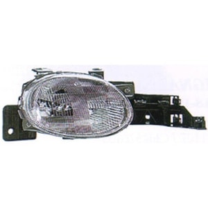Front Headlight Assembly for 1995 - 1999 Dodge Neon, Right <u><i>Passenger</i></u> Side without Bulb, Composite,  4761448AB, Replacement