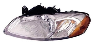 Right <u><i>Passenger</i></u> Headlight Assembly for 2001 - 2003 Chrysler Sebring Convertible and 4 Door Sedan, Front Headlight Assembly Replacement Housing / Cover / Lens,  4805820AA, Composite, Replacement