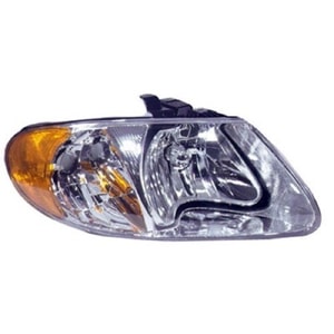 Front Headlight Assembly for 2001-2007 Dodge Caravan, Right <u><i>Passenger</i></u> Side Replacement Housing/Lens/Cover, Composite,  4857700AC, Replacement