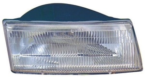Left <u><i>Driver</i></u> Headlight Lens/Housing for 1991-1995 Plymouth Voyager Front Assembly Replacement Housing/Lens/Cover with Composite Headlights,  4451731, Replacement