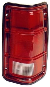 1988 - 1993 Dodge D250 Rear Tail Light Assembly Replacement / Lens / Cover - Left <u><i>Driver</i></u> Side