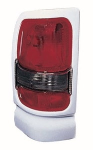 1994 - 2001 Dodge Ram 3500 Rear Tail Light Assembly Replacement / Lens / Cover - Left <u><i>Driver</i></u> Side