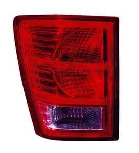 2007 - 2010 Jeep Grand Cherokee Rear Tail Light Assembly Replacement / Lens / Cover - Left <u><i>Driver</i></u> Side