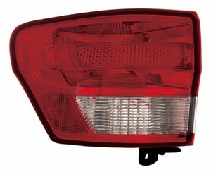 2011 - 2013 Jeep Grand Cherokee Rear Tail Light Assembly Replacement / Lens / Cover - Left <u><i>Driver</i></u> Side Outer