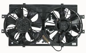 Radiator Cooling Fan Assembly for 1993 - 1997 Chrysler Concorde, Dual Fan Assembly,  4596212, Replacement
