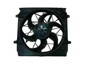 Radiator Fan/Motor Assembly for 2006 - 2007 Jeep Liberty Engine, 3.7L V6 Radiator Cooling Fan Assembly Replacement without Heavy Duty Cooling,  5183563AA