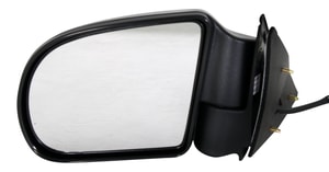 Power Mirror for Chevrolet S10 Pickup/GMC Sonoma 1999-2004, Left <u><i>Driver</i></u>, Manual Folding, Non-Heated, Paintable, Replacement