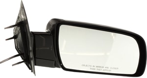 Power Mirror for Chevrolet Astro 2000-2005, Right <u><i>Passenger</i></u>, Manual Folding, Non-Heated, Paintable, Below Eyeline, Replacement