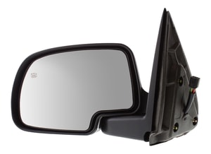 Mirror for Chevrolet Silverado/GMC Sierra 1999-2006, Left <u><i>Driver</i></u>, Non-Towing, Power, Manual Folding, Heated, Paintable, Includes 2007 Classic, without Memory, with Puddle Light, Signal Light, Replacement