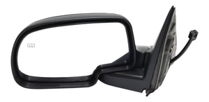 Power Mirror for Chevrolet Silverado/GMC Sierra 2000-2002, Left <u><i>Driver</i></u>, Non-Towing, Manual Folding, Heated, Paintable, with Puddle Light, without Memory and Signal Light, Replacement