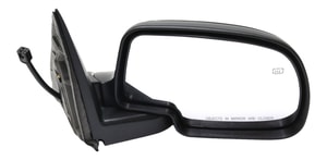 Power Mirror for Chevrolet Silverado/GMC Sierra 2000-2002, Right <u><i>Passenger</i></u> Side, Non-Towing, Manual Folding, Heated, Paintable, with Puddle Light, without Memory and Signal Light, Replacement
