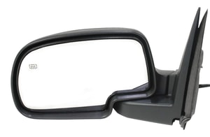 Mirror for Silverado/Sierra 2003-2007, Left <u><i>Driver</i></u>, Non-Towing, Power Adjusting, Manual Folding, Heated, Textured without Memory, Includes Puddle Light, Signal Light, 2007 Classic, Replacement