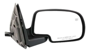Power Mirror for Chevrolet Silverado/GMC Sierra 2003-2007, Right <u><i>Passenger</i></u> Side, Non-Towing, Manual Folding, Heated, Paintable, without Memory, with Puddle and Signal Light, Fits 2007 Classic, Replacement