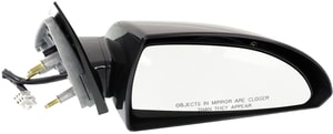 Power Mirror for Chevrolet Impala 2006-2013 / Impala Limited 2014-2016, Right <u><i>Passenger</i></u>, Non-Folding, Heated, Paintable, with Smooth Black Base, Replacement