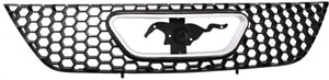 Textured Black Shell and Insert Grille for 1999-2004 Ford Mustang, without Emblem, Replacement