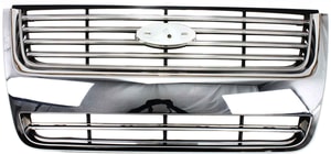 Plastic Chrome Grille for Ford Explorer Limited/XLT Models, 2006-2010, Replacement