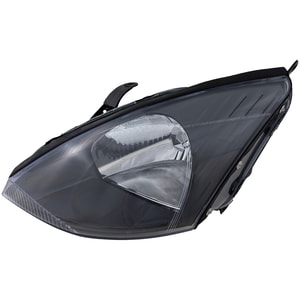 Headlight Assembly for 2003-2004 Ford Focus, Left <u><i>Driver</i></u>, Halogen, Gray Interior, without SVT Model, Replacement