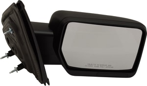 Manual Adjust Mirror for 2009-2010 Ford F-150 Right <u><i>Passenger</i></u>, Non-Towing, Manual Folding, Non-Heated, Textured, w/o Auto Dimming, Blind Spot Detection, Memory, and Signal Light, Replacement