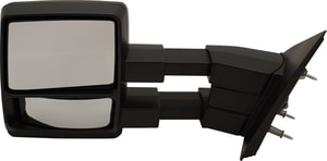 Towing Mirror for Ford F-150 2004-2014, Left <u><i>Driver</i></u> Side, Manual Adjust and Manual Fold, Non-Heated, Textured, without Auto-Dimming, Blind Spot Detection, Memory, and Signal Light, Replacement