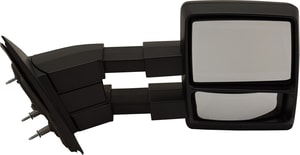Towing Mirror for Ford F-150 2004-2014 Right <u><i>Passenger</i></u> Side, Manual Adjust & Manual Folding, Non-Heated, Textured, without Auto-Dimming, Blind Spot Detection, Memory, and Signal Light, Replacement