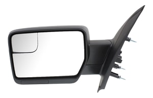 Power Mirror for Ford F-150 2011-2014, Left <u><i>Driver</i></u>, Non-Towing, Manual Folding, Non-Heated, Paintable, with Blind Spot Glass, without Memory, Puddle and Signal Light, Replacement