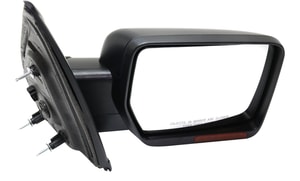 Mirror for Ford F-150 2011-2014, Right <u><i>Passenger</i></u>, Non-Towing, Power-Operated, Power Folding, Heated, Paintable, with Memory Function, Puddle and Signal Light, without Blind Spot Feature, Replacement