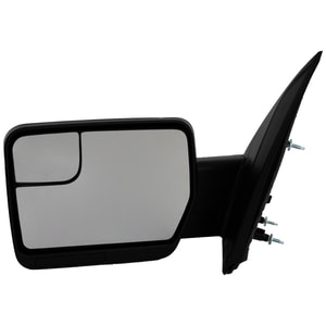 Standard Textured Manual Adjust Manual Folding Non-Heated Mirror for Ford F-150 (2011-2014) Left <u><i>Driver</i></u> Side, Non-Towing, w/o Blind Spot Feature, Replacement