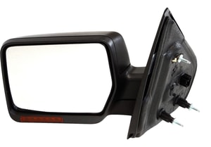 Power Folding Heated Textured Mirror for Ford F-150 2007-2008, Left <u><i>Driver</i></u>, Non-Towing, with In-Housing Signal Light, without Auto Dimming, Blind Spot Detection, and Memory, Replacement