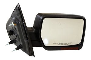 Power Folding Heated Mirror for 2007-2008 Ford F-150, Right <u><i>Passenger</i></u> Side, Non-Towing, Textured, with In-housing Signal Light, without Auto Dimming, Blind Spot Detection, and Memory, Replacement