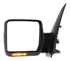 Power Folding Heated Mirror for Ford F-150 2009-2010 Left <u><i>Driver</i></u>, Non-Towing, Chrome, with In-housing Signal Light and Memory, without Auto Dimming and Blind Spot Detection, Replacement