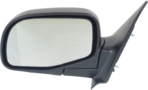 Manual Adjust and Manual Folding Mirror for Ford Ranger 1998-2005 and Mazda Pickup 1996-2005, Left <u><i>Driver</i></u>, Non-Heated, Paintable, Replacement