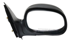 Power Mirror for Ford F-150 1998-2001, Right <u><i>Passenger</i></u>, Manual Folding, Non-Heated, Paintable, Contour Style, Without Signal Light, Fits Regular/SuperCab, Replacement