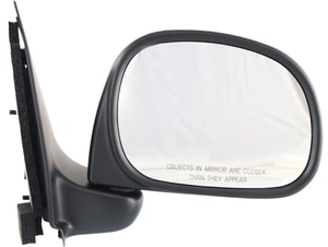 Passenger Side Manual Adjust Mirror for Ford F-150 1997-2002/F-250 1997-1999, Manual Folding, Non-Heated, Textured, Paddle Style, To 2-11-02, All Cab Types, Replacement