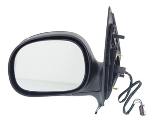 Power Mirror for Ford Expedition 1997-2002, Left <u><i>Driver</i></u> Side, Non-Towing, Manual Folding, Heated, Paintable, without Signal Light, Replacement