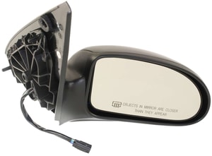 Right <u><i>Passenger</i></u> Power Mirror for Ford Focus 2003-2007, Non-Folding, Heated, Textured, Excluding ST/SVT Models, Replacement