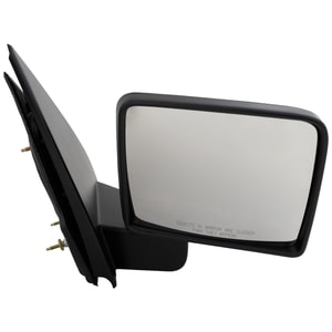 Manual Adjust Mirror for Ford F-150 2004-2008, Right <u><i>Passenger</i></u>, Non-Towing, Manual Folding, Non-Heated, Textured, Paddle Style, w/o Auto Dimming, Blind Spot Detection, Memory, and Signal Light, New Body Style, Replacement